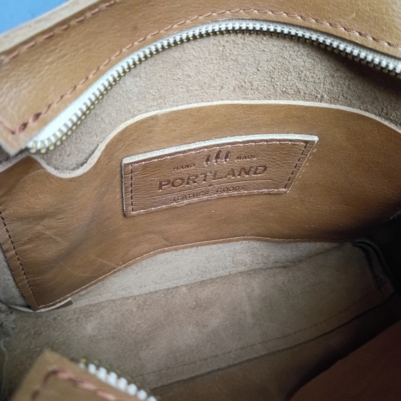 Portland Leather Triangle Bag in Shortbread - Picture 10 of 12